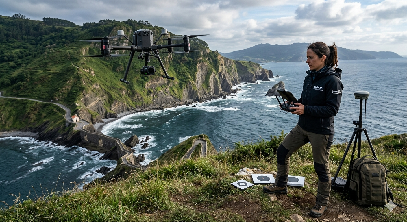 Fotogrametría con drones en el País Vasco