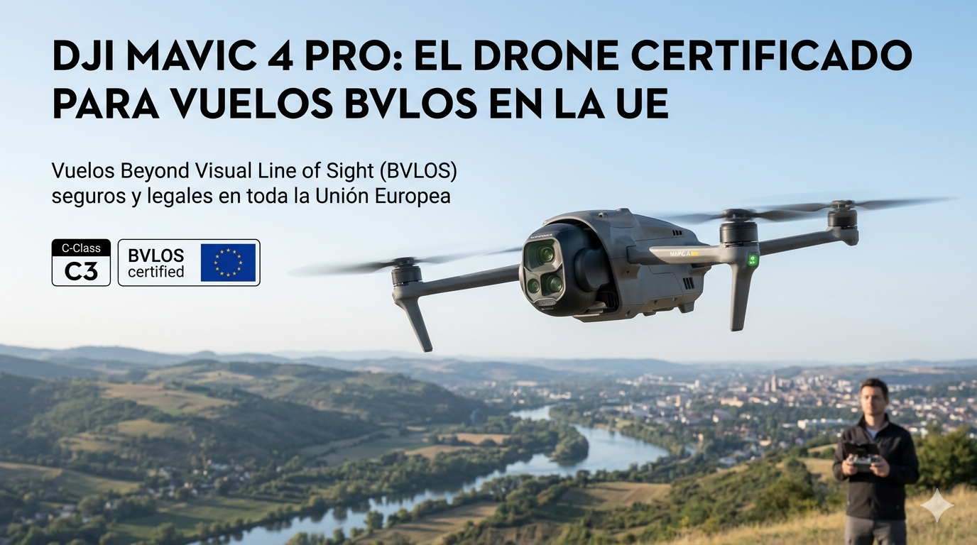 DJI Mavic 4 Pro certificado para vuelos BVLOS en la UE