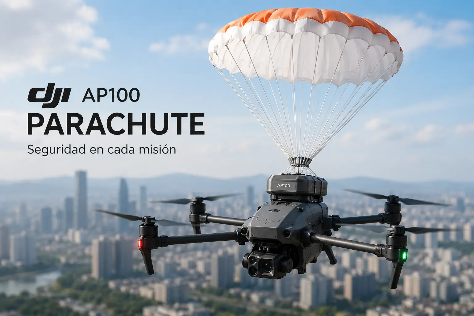 DJI presenta el AP100 Parachute, un sistema de paracaídas para mejorar la seguridad del Matrice 400